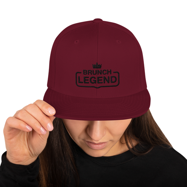 Queen — Brunch Legend Snapback Hat (Black)